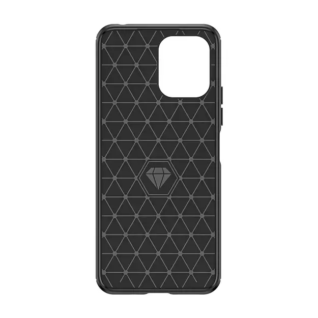Flexible carbon pattern case for Xiaomi Redmi 12 Carbon Case - black 10