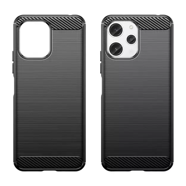 Flexible carbon pattern case for Xiaomi Redmi 12 Carbon Case - black 7