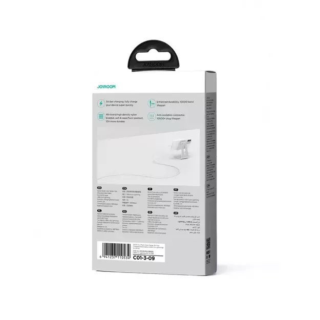 Joyroom Multi-Color Series S-A34 USB-A / Lightning 3A cable 1m - white 4