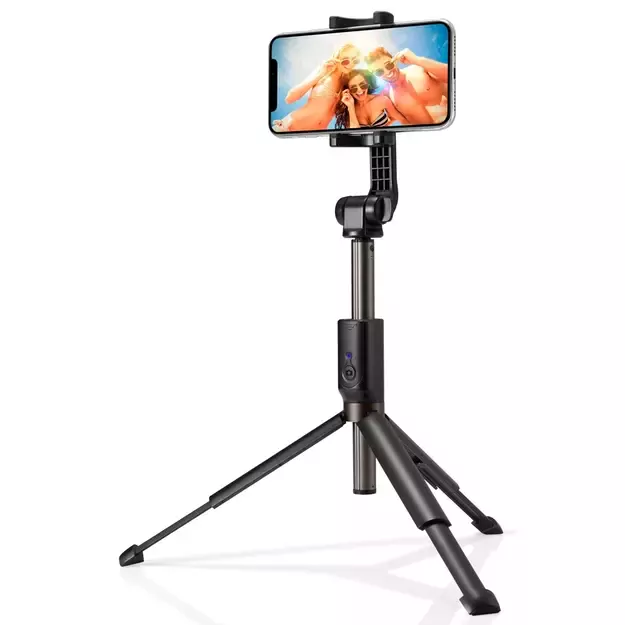 Selfie stick Spigen S540W Bluetooth with tripod - black