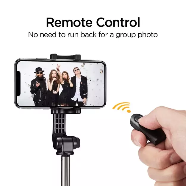 Selfie stick Spigen S540W Bluetooth with tripod - black 56