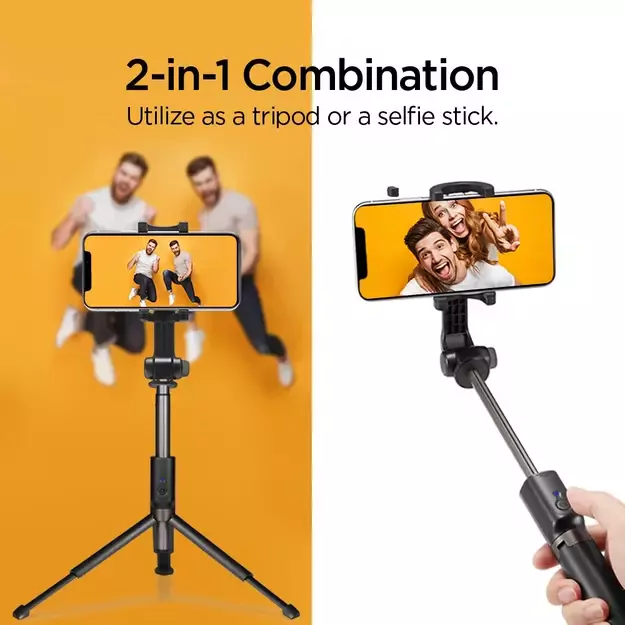 Selfie stick Spigen S540W Bluetooth with tripod - black 55