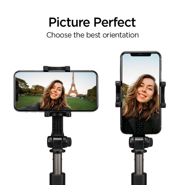 Selfie stick Spigen S540W Bluetooth with tripod - black 19