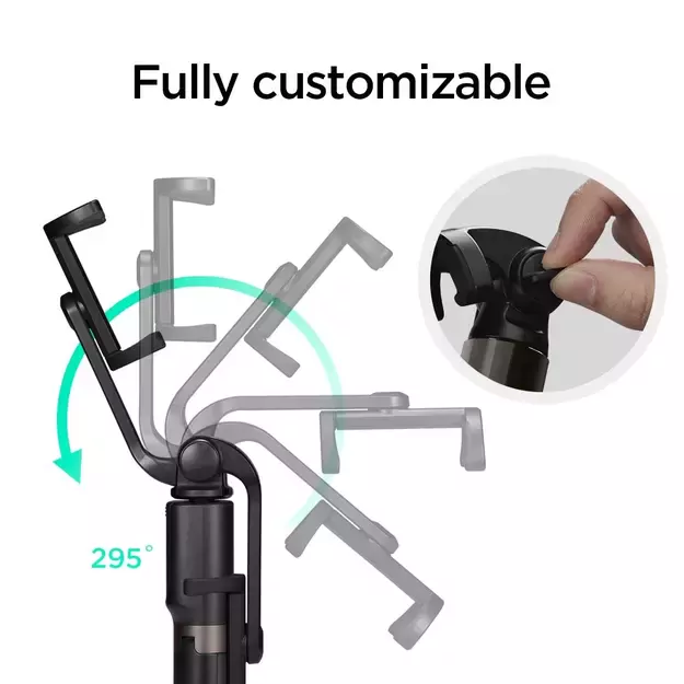 Selfie stick Spigen S540W Bluetooth with tripod - black 58