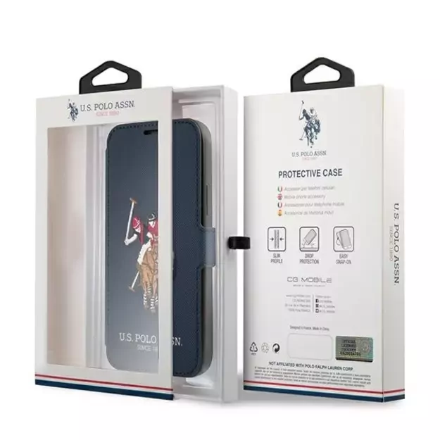 US Polo USFLBKP12MPUGFLNV iPhone 12/12 Pro 6,1  granatowy/navy book Polo Embroidery Collection 6