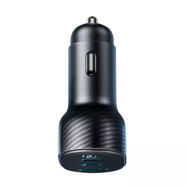 Joyroom JR-CCD04 30W 2x USB-C USB-A car charger with display - black 19