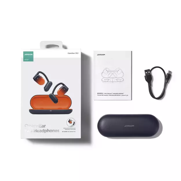 Joyroom Openfree JR-OE2 TWS wireless headphones - orange 14