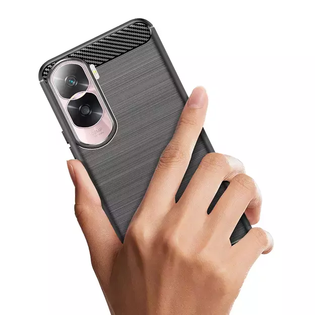 Carbon Case silicone case for Honor 90 Lite - black 8