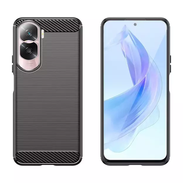 Carbon Case silicone case for Honor 90 Lite - black 5