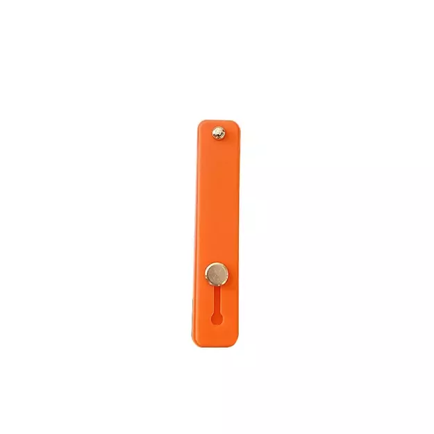 Self-adhesive finger holder with zipper - orange