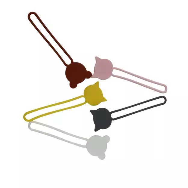 Silicone cable reel - black 20