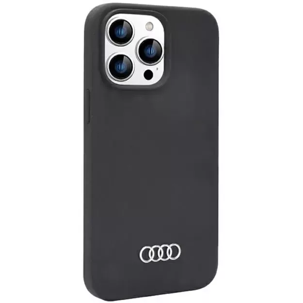 Audi Silicone Case iPhone 14 Pro 6.1&quot  black/black hardcase AU-LSRIP14P-Q3/D1-BK 1