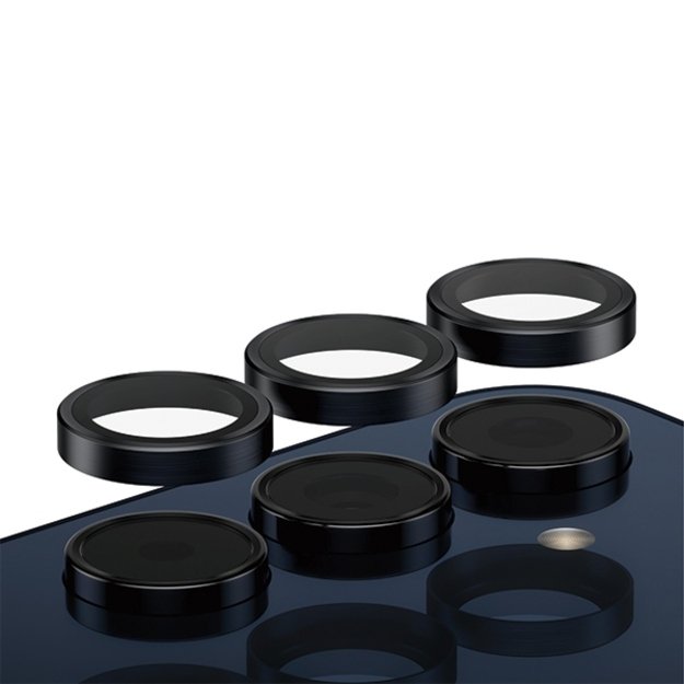 PanzerGlass Hoops Camera Protection for Samsung Galaxy A55 5G - with Black Frame 1