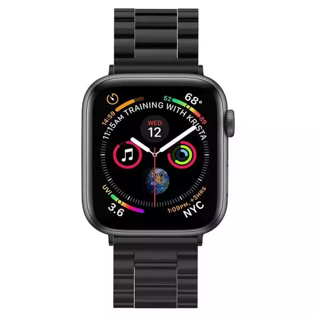 Spigen Modern Fit Band for Apple Watch 4 / 5 / 6 / 7 / 8 / SE / Ultra (42/44/45/49 mm) - Black 9