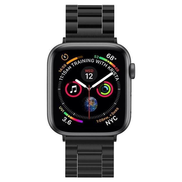Spigen Modern Fit Band for Apple Watch 4 / 5 / 6 / 7 / 8 / SE / Ultra (42/44/45/49 mm) - Black 9