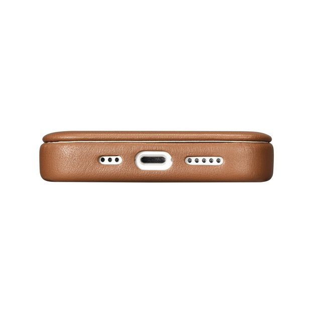 iCarer CE Premium Leather Folio Case iPhone 14 Pro Magnetic Flip Leather Folio Case MagSafe brown (WMI14220714-BN) 11