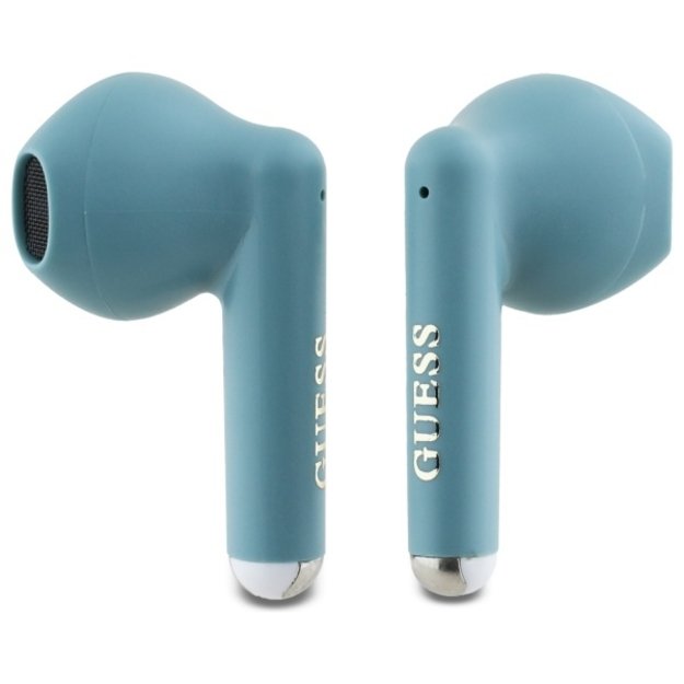 Guess Bluetooth headphones GUTWSJ14ESGQ TWS + docking station turquoise/turquoise Printed Classic Logo 1