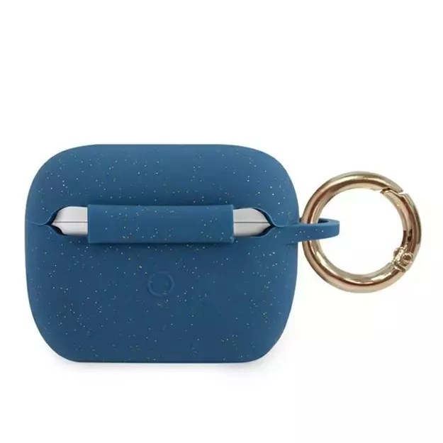 Guess GUACAPSILGLBL AirPods Pro cover blue/blue Silicone Glitter 1