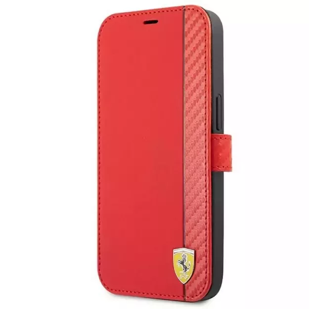 Ferrari FESAXFLBKP13SRE iPhone 13 mini 5.4&quot  red/red book On Track Carbon Stripe