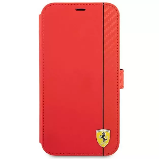 Ferrari FESAXFLBKP13SRE iPhone 13 mini 5.4&quot  red/red book On Track Carbon Stripe 7