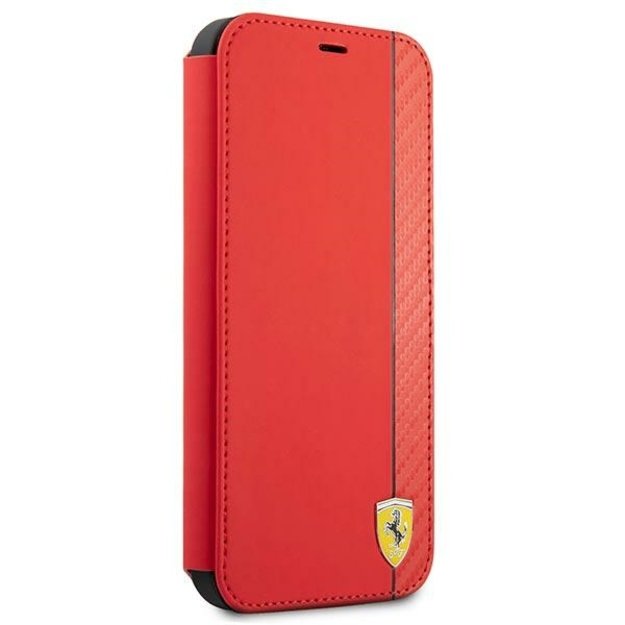 Ferrari FESAXFLBKP13SRE iPhone 13 mini 5.4&quot  red/red book On Track Carbon Stripe 2