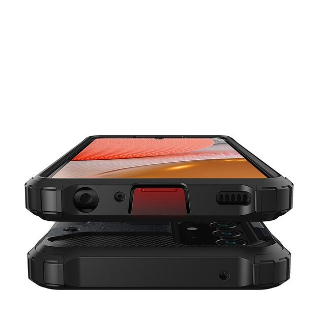 Hybrid Armor Case Tough Rugged Cover for Samsung Galaxy A72 4G golden 16