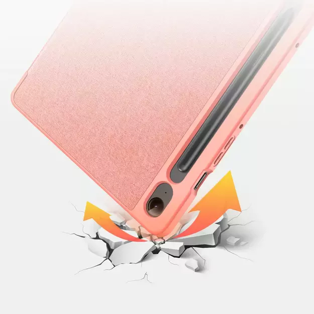 Dux Ducis Domo eco-leather case with stand for Samsung Tab S9 FE+ - pink 14