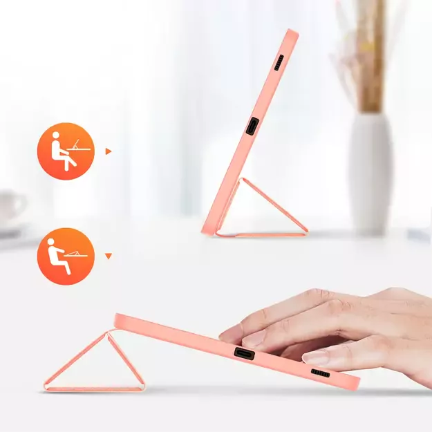 Dux Ducis Domo eco-leather case with stand for Samsung Tab S9 FE+ - pink 20