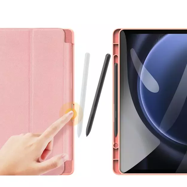 Dux Ducis Domo eco-leather case with stand for Samsung Tab S9 FE+ - pink 19