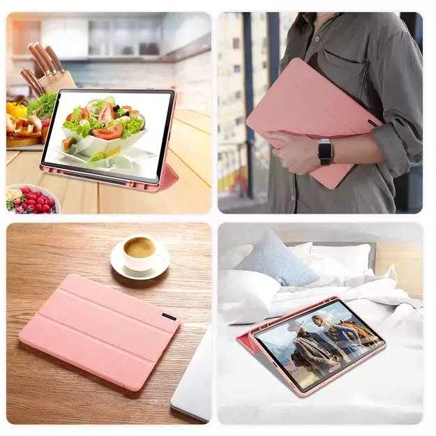Dux Ducis Domo eco-leather case with stand for Samsung Tab S9 FE+ - pink 13