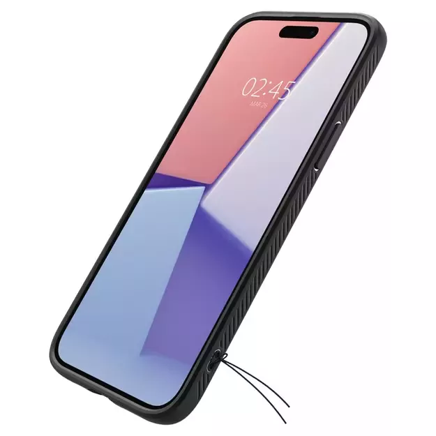 Spigen Liquid Air iPhone 15 Case - Matte Black 9