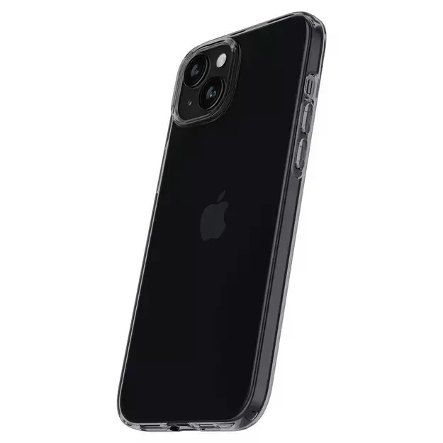 Spigen Crystal Flex iPhone 15 Plus Case - Gray-Transparent 15