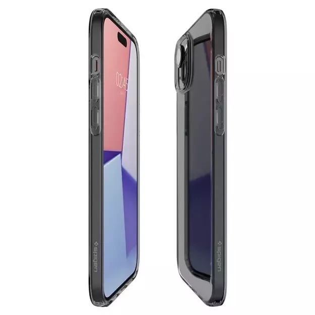 Spigen Crystal Flex iPhone 15 Plus Case - Gray-Transparent 16