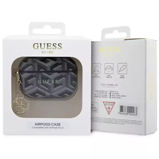 Guess GUAP2PGCE4CK case for AirPods Pro 2 cover - black GCube Charm 3