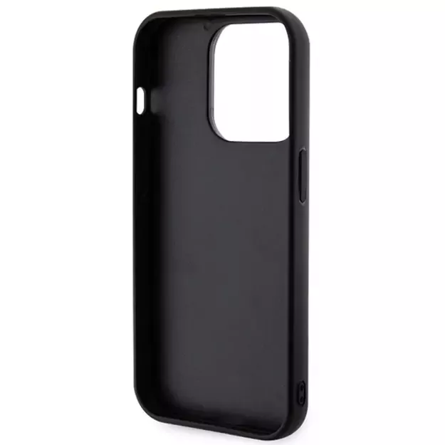Karl Lagerfeld 3D Rubber Glitter Logo case for iPhone 15 Pro Max - black 6