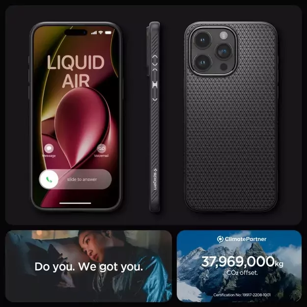 Spigen Liquid Air iPhone 15 Pro Case - Matte Black 15