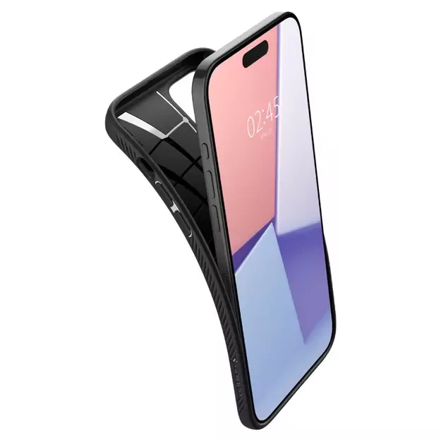 Spigen Liquid Air iPhone 15 Pro Case - Matte Black 6