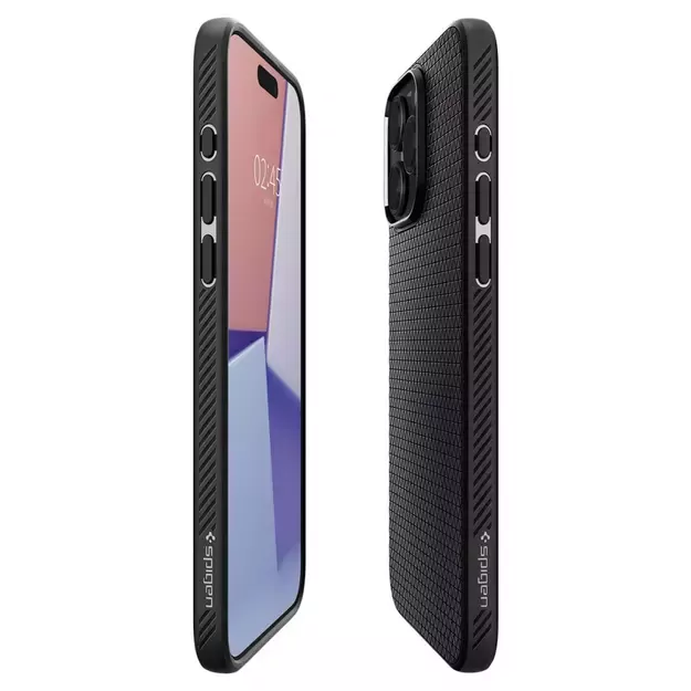 Spigen Liquid Air Case for iPhone 15 Pro Max - Matte Black 7