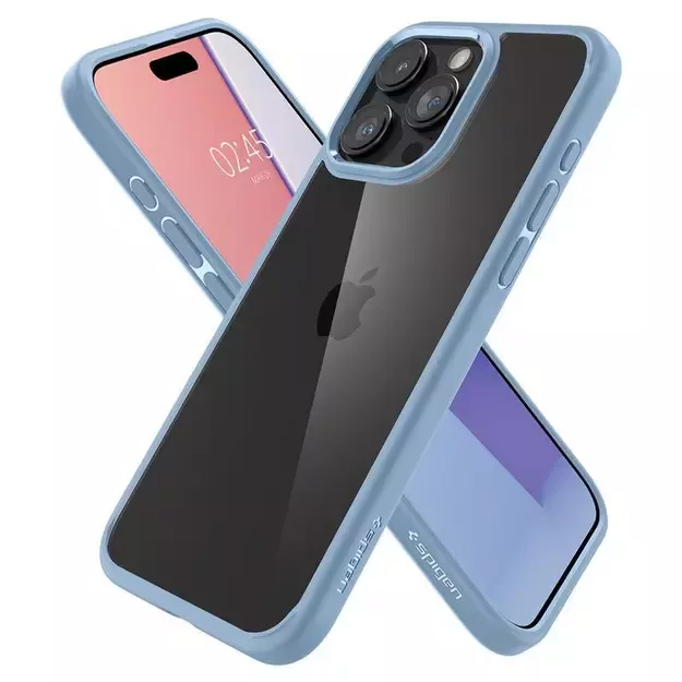 Spigen Ultra Hybrid iPhone 15 Pro Max Case - Light Blue 24
