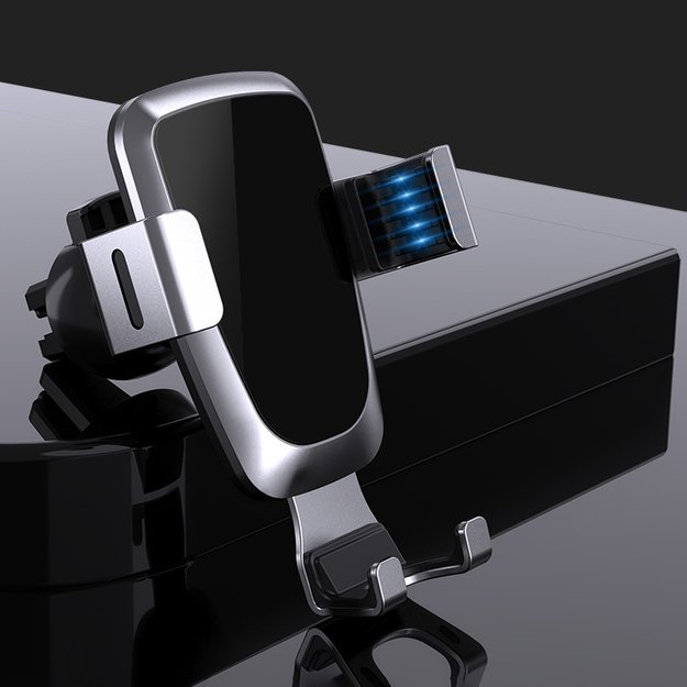 Gravity smartphone car holder for air vent silver (YC08) 20