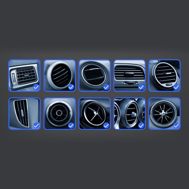 Gravity smartphone car holder for air vent silver (YC08) 17