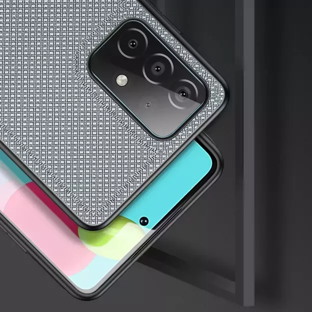Dux Ducis Fino case covered with nylon material for Samsung Galaxy A72 4G gray 3