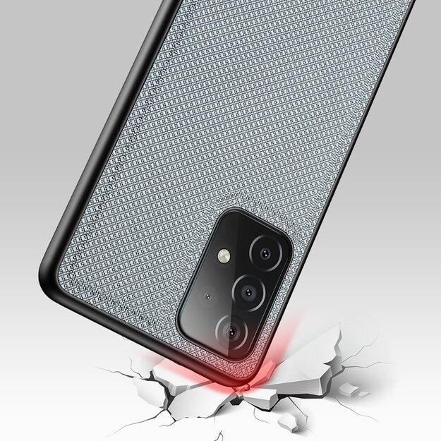 Dux Ducis Fino case covered with nylon material for Samsung Galaxy A72 4G gray 16