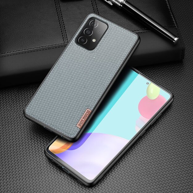 Dux Ducis Fino case covered with nylon material for Samsung Galaxy A72 4G gray 12