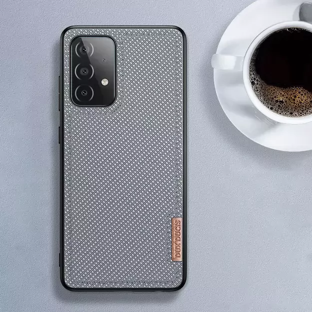 Dux Ducis Fino case covered with nylon material for Samsung Galaxy A72 4G gray 9