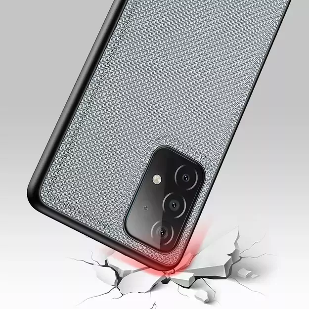 Dux Ducis Fino case covered with nylon material for Samsung Galaxy A72 4G gray 5