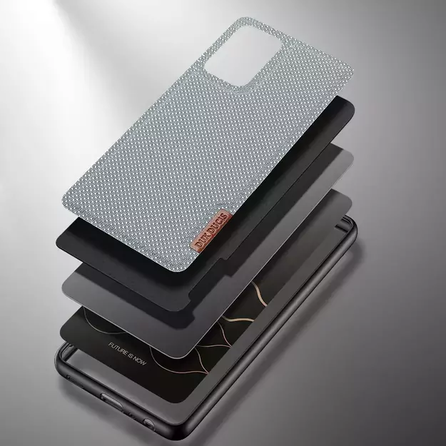 Dux Ducis Fino case covered with nylon material for Samsung Galaxy A72 4G gray 2