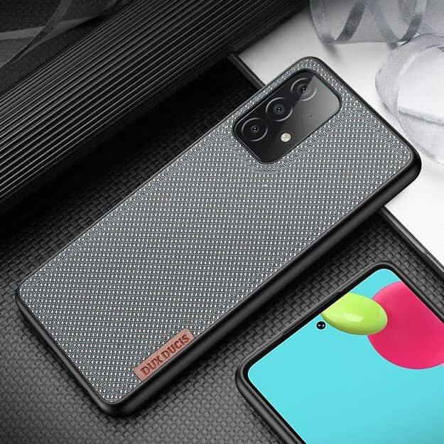 Dux Ducis Fino case covered with nylon material for Samsung Galaxy A72 4G gray 23
