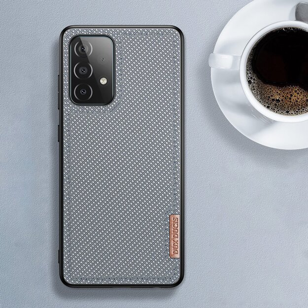 Dux Ducis Fino case covered with nylon material for Samsung Galaxy A72 4G gray 21