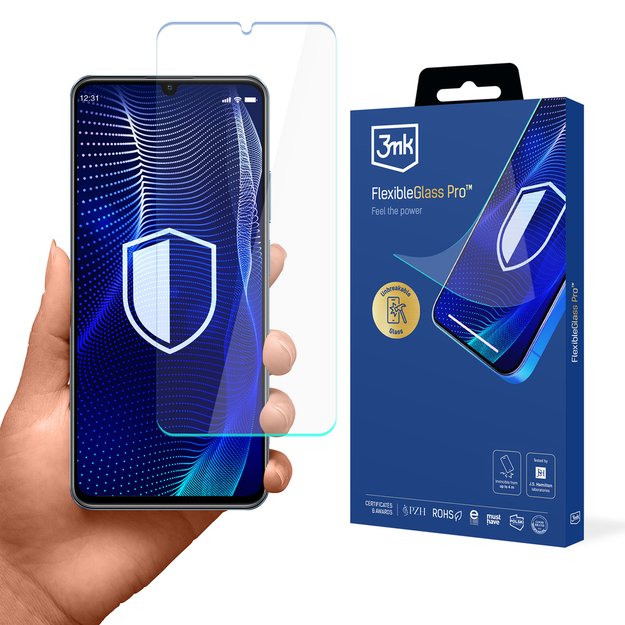 Hybrid glass 3mk FlexibleGlass Pro on Realme C63